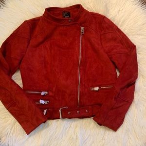 *NEW* RED SUEDE JACKET.